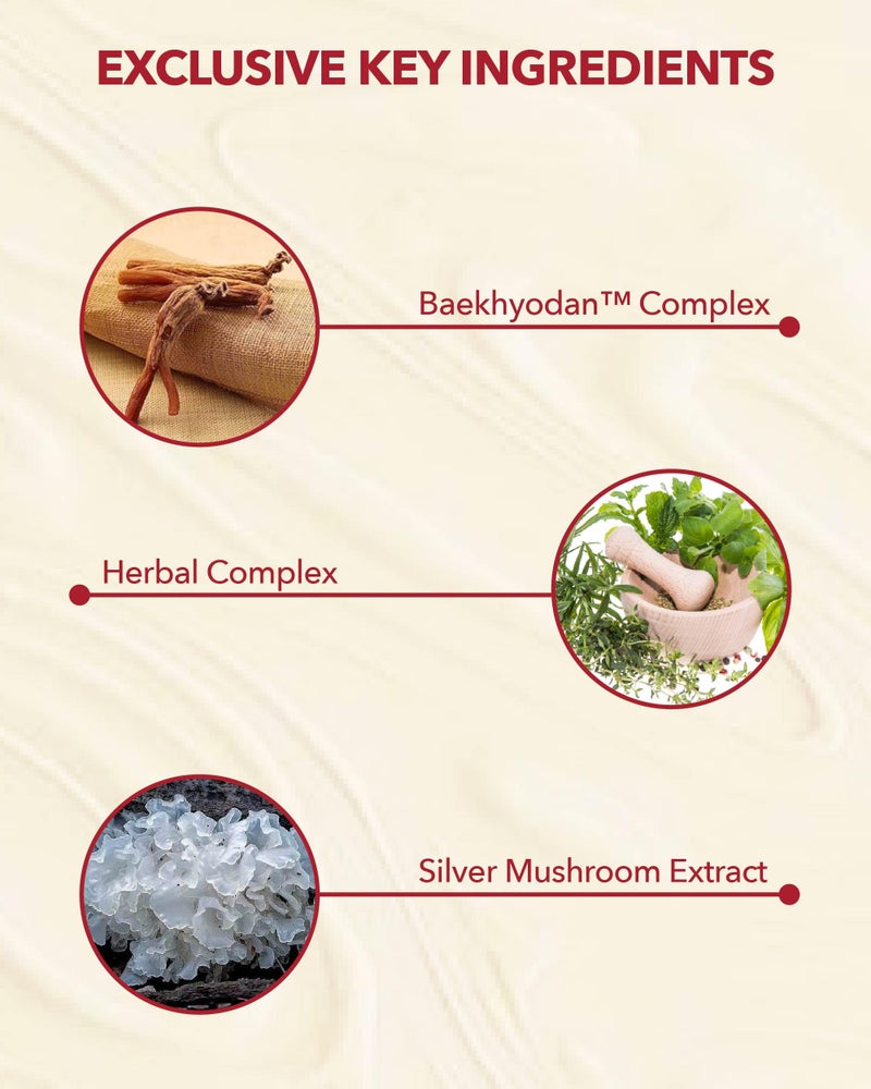 Sooryehan Hyobidam (Fermented Essence, 1.5fl oz) - Korean Skin Care. Rich, Creamy Serum for Reduced Wrinkles & Deep Hydration. Wild Ginseng, Snow Fungus Extract. - Image 3